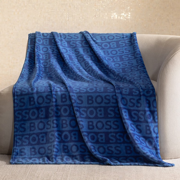 BOSS HUGO BOSS简约logo毯HBMT-037
